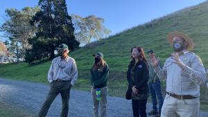 Fremont Mayor Lily Mei Walk and Talk at Dumbarton Quarry Campground by the Bay 