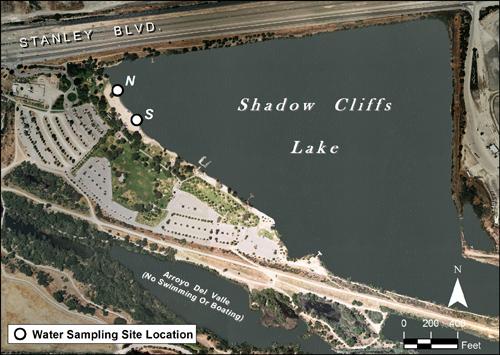 Shadow Cliffs Water Quality Aerial