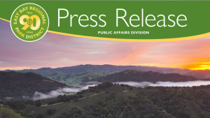 East Bay Regional Park District Press Release