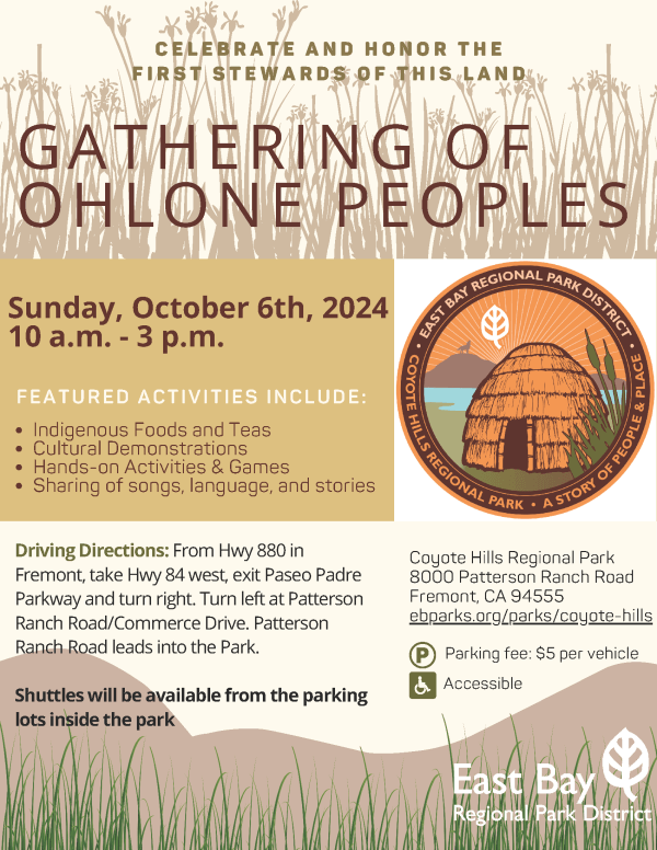 Ohlone Gathering Flyer