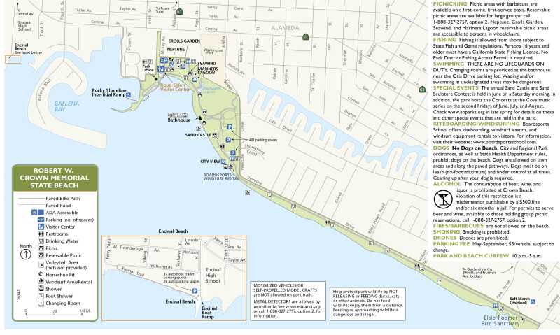Robert W Crown Beach Map